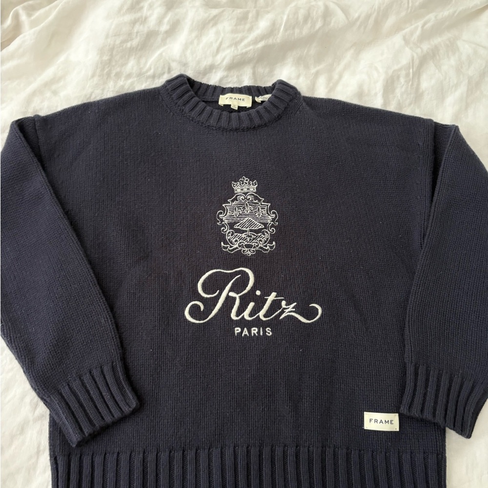 Frame Cashmere Women Navy Sweater